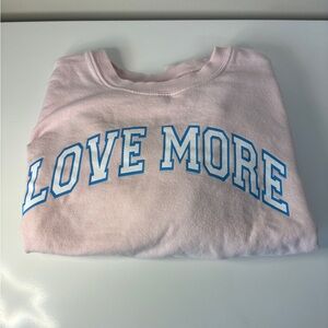 Rebellious One “Love More” Cropped Sweatshirt Size XS